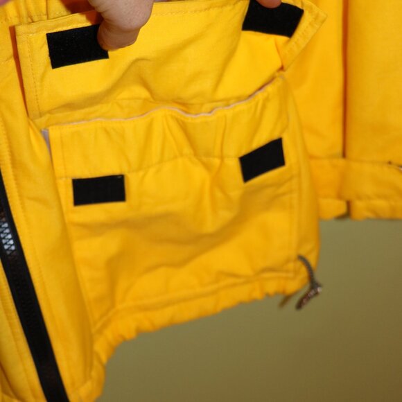 WINTER IS COMING! - Yellow Structure Sport Winter Ski Hooded Jacket Coat - L - Picture 6 of 16
